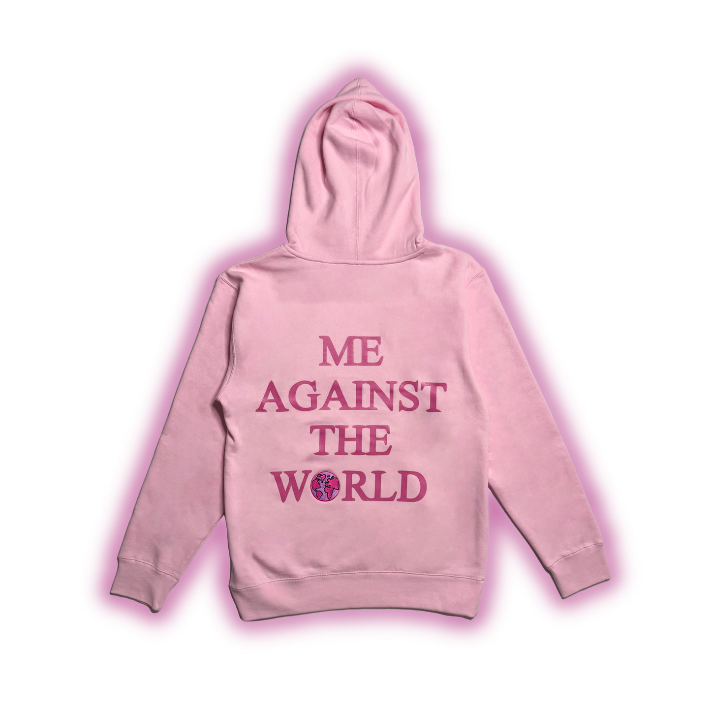 "Me Against The World" Pink Hoodie